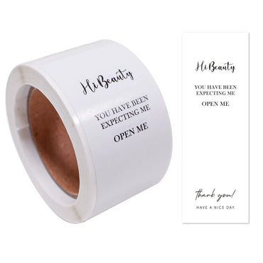 100pcs/roll Thank You Sticker Seal Labels Small Business Gift Decor Sticker This Package LS Happy To See You Too 3*9cm (Online Order Only)