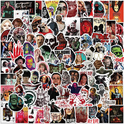 Horror Movie Character Stickers 10/25/50/100PCS Decals for Car, Guitar, Luggage, Kids Gift (ONLINE ORDER ONLY)