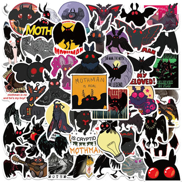 Mothman Movie Stickers 50PCS for Kids Car Laptop Bottle Motorcycle Decals (ONLINE ORDER ONLY)