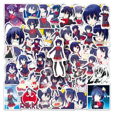 10/30/50PCS Takanashi Rikka Cartoon Stickers Love Animation Decals Fridge Luggage Laptop Phone Guitar Bike Skatboard Sticker Toy (ONLINE ORDER ONLY)