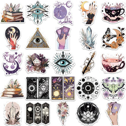 10/30/50pcs Bohemian Gothic Magic Witch Graffiti Stickers Decals Laptop Phone Luggage Skateboard Car Decoration Sticker Kid Toy (ONLINE ORDER ONLY)