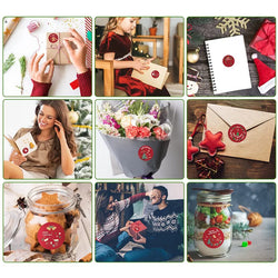 500Pcs/Roll Merry Christmas roll Self-Adhesive Label Sealing Decorative Stickers Office Stationery (ONLINE ORDER ONLY)