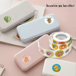 50-500pcs Cute Cartoon Animal Decoration Sticker Cake Label Birthday Wedding Party Sticker Envelope Office Stationery Kids Gift (ONLINE ORDER ONLY)