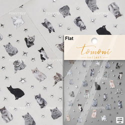 Black Cat Kitten Rabbit Cat's Paw Bowknot Tie Bunny Animals Love Heart Jelly Adhesive Nail Art Stickers Manicure Decal Wholesale (ONLINE ORDER ONLY)