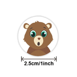100-500pcs Reward Encouraging Graphic Stationery Animal Sticker Kindergarten School Students Child Teacher Cartoon Cute Sticker (ONLINE ORDER ONLY)