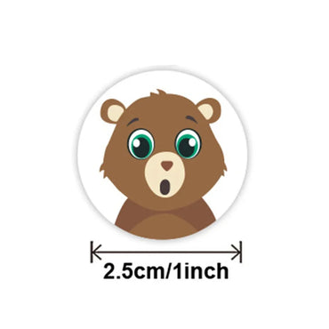 100-500pcs Reward Encouraging Graphic Stationery Animal Sticker Kindergarten School Students Child Teacher Cartoon Cute Sticker (ONLINE ORDER ONLY)