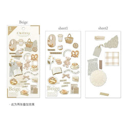 2pcs Japanese Cute Bear Strawberry Flower Landscaping Stickers Scrapbooking Junk Journal Planner Collage Material Stationery (ONLINE ORDER ONLY)