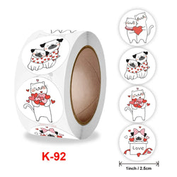 50-500PCS Cute Cartoon Animal Reward Stickers Children Gift Scrapbook Decoration Label Valentine's Day Wedding DIY Toy Stickers (ONLINE ORDER ONLY)
