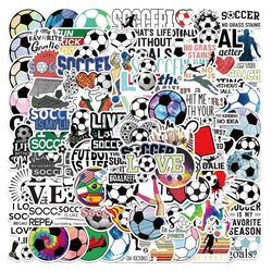 10/50/100pcs Graffiti Stickers Football Soccer Stickers for Adults Helmet Motorcycle Luggage Water Bottle Skateboard (ONLINE ORDER ONLY)