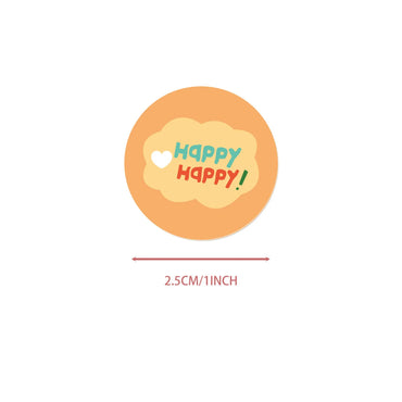 100-500pcs Round Cute Cartoon Rabbit Stickers Children Stationery Reward Stickers Gift Package Sealing Decor Labels (ONLINE ORDER ONLY)