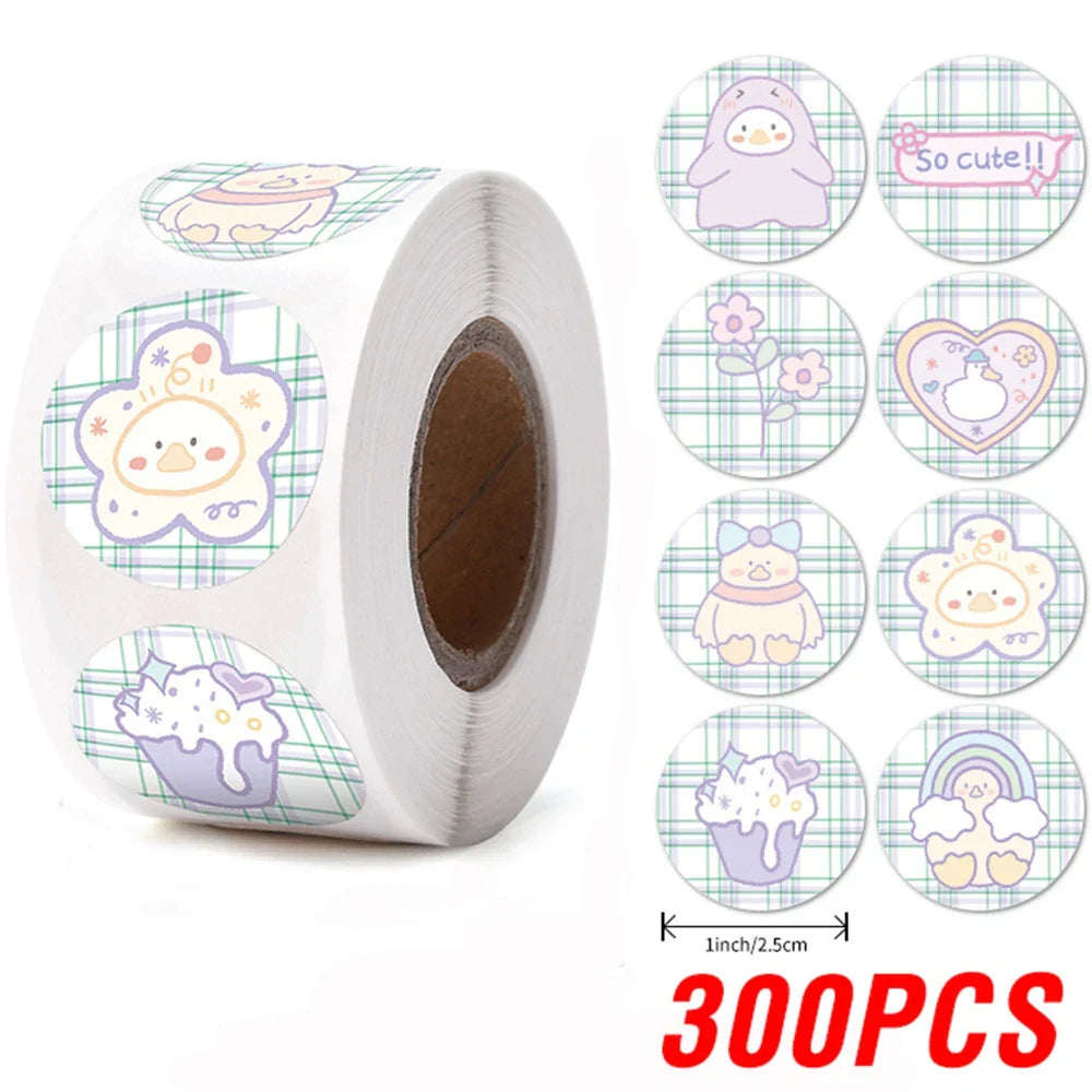 100-500pcs Round Cake Stickers for Kids Teacher Reward Stickers Scrapbooking Journal Personal Planner Diary Letter Envelope (ONLINE ORDER ONLY)