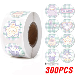 100-500pcs Round Cake Stickers for Kids Teacher Reward Stickers Scrapbooking Journal Personal Planner Diary Letter Envelope (ONLINE ORDER ONLY)