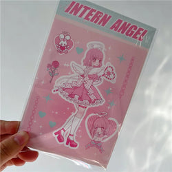 Korean ins Devil Angel Girl Stickers Diary Scrapbooking DIY Album Decoration Sticker Aesthetic Personalized Kawaii Stationery (ONLINE ORDER ONLY)