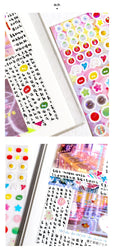 Y2K Japanese Sticker 8 Style Glitter Cute Sticker Phone Case Notebook Scrapbooking DIY Decorative Stickers Collage Material (ONLINE ORDER ONLY)