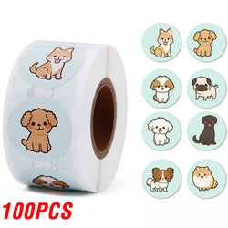 100-500pcs Teacher Reward Sticker Fun Motivation Cat Dog Stickerfor School Teacher Student Stationery Stickers Kids (ONLINE ORDER ONLY)