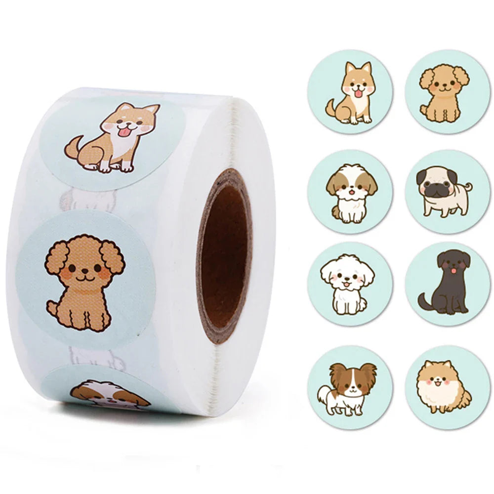 100-500pcs Teacher Reward Sticker Fun Motivation Cat Dog Stickerfor School Teacher Student Stationery Stickers Kids (ONLINE ORDER ONLY)