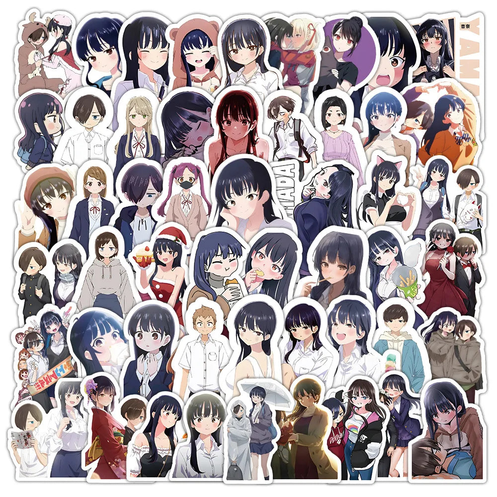 10/30/50PCS Anime The Dangers in My Heart Stickers Graffiti Waterproof Sticker Luggage Phone Notebook Guitar Cup Laptop Decals (ONLINE ORDER ONLY)