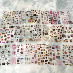 20pcs/set Cute Y2k Glitter Laser Sticker for Phone Camera Luggage Journal Sticker Kawaii Decoration Sticker Gift (ONLINE ORDER ONLY)