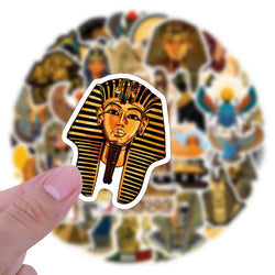 Ancient Egypt Cartoon Stickers Pack - Laptop, Luggage, Guitar, Bike Decals (ONLINE ORDER ONLY)