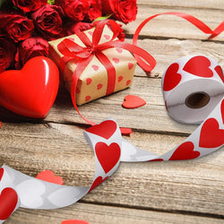 Heart shape of Red Stickers seal labels 50 Labels stickers scrapbooking for Package and wedding decoration stationery sticker (ONLINE ORDER ONLY)