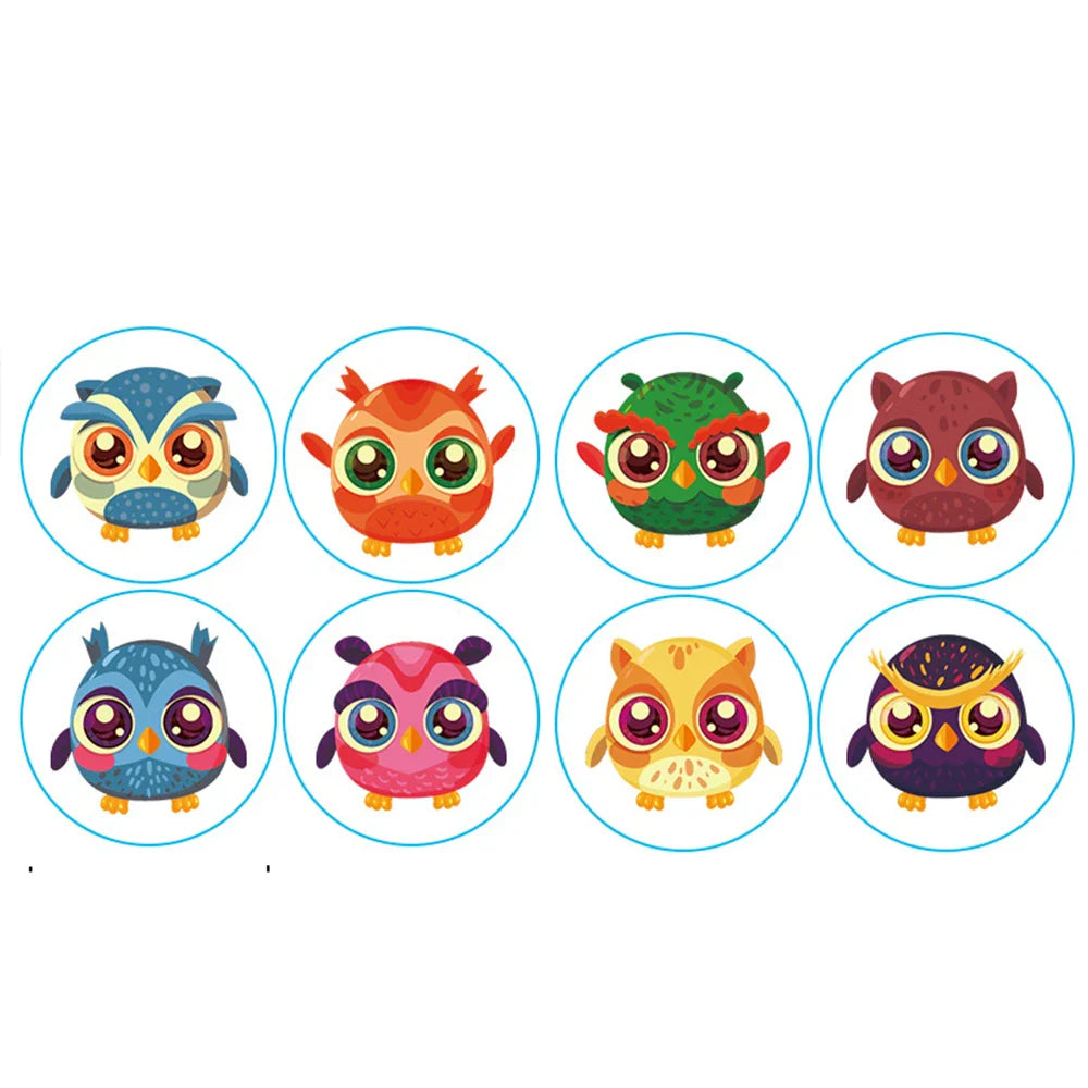100-500pcs Owl Animal Sticker Reward Sticker Party DIY Gift Decoration Seal Label Children's Toys Office Stationery (ONLINE ORDER ONLY)