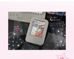 30pcs/pack Korean PET Transparent Sealing Decorative Stickers Cute Sticker for Idol Card Collage Material Journal DIY Decoration (ONLINE ORDER ONLY)
