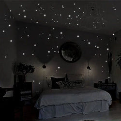 407pcs Luminous Wall Stickers Wall Decor Glow In The Dark Star Vinyl Sticker for Kid Room Creative Fluorescent Party Decoration (ONLINE ORDER ONLY)