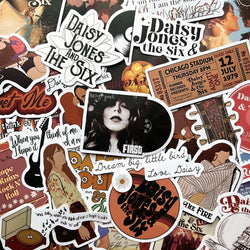 Daisy Jones & The Six Stickers Pack for Luggage, Laptop, Skateboard, Phone, Car (ONLINE ORDER ONLY)