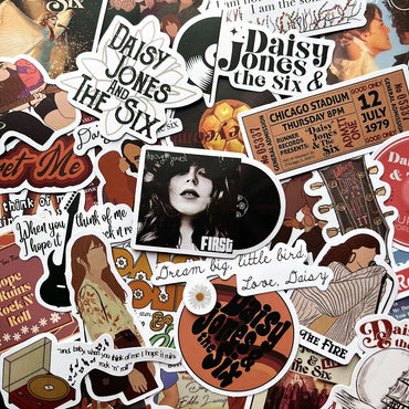 Daisy Jones & The Six Stickers Pack for Luggage, Laptop, Skateboard, Phone, Car (ONLINE ORDER ONLY)