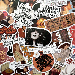 Daisy Jones & The Six Stickers Pack for Luggage, Laptop, Skateboard, Phone, Car (Online Order Only)