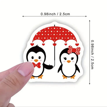100-500pcs Penguin Animal Sticker Merry Christmas Stickers Christmas Theme Seal Labels For DIY Gift Baking Package Envelope (ONLINE ORDER ONLY)