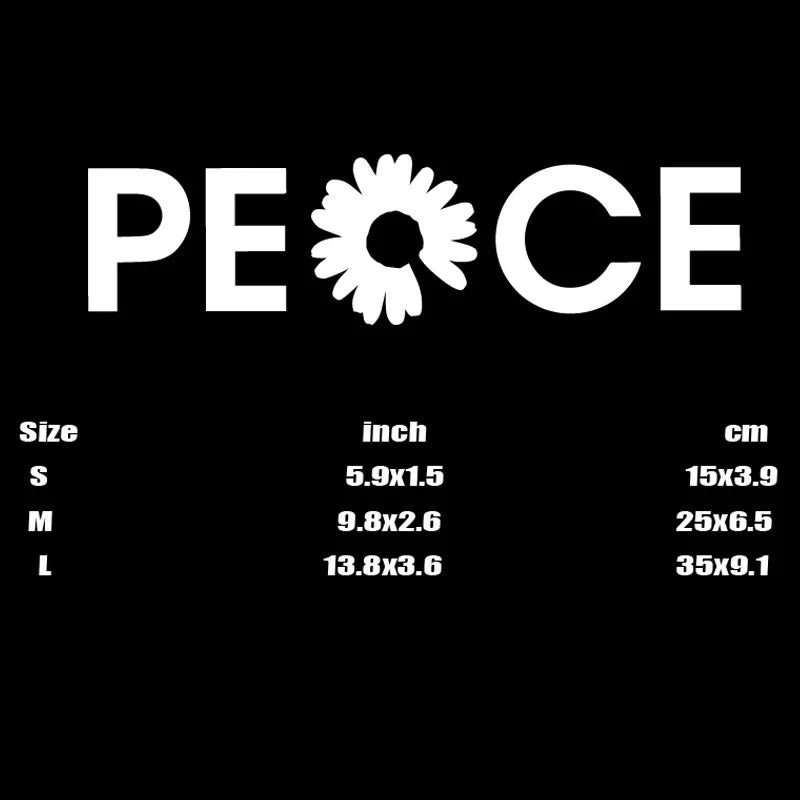“PEACE”Stickers，High Quality And Durable Automobiles Exterior Accessories Self-adhesive Decals (ONLINE ORDER ONLY)