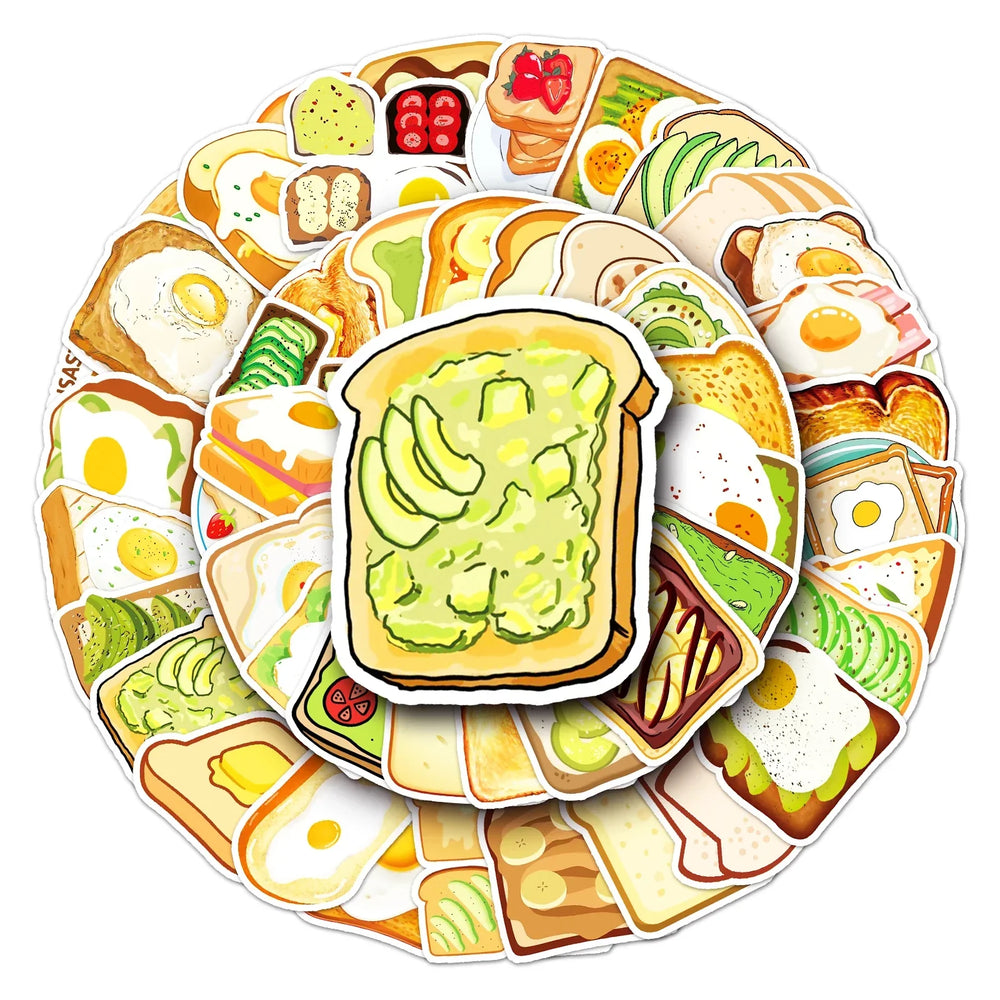 50Pcs Cartoon Cute Waterproof Vinyl Stickers for Skateboard Snowboard (Online Order Only)