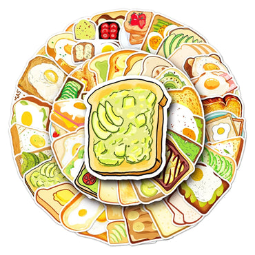 50Pcs Cartoon Cute Waterproof Vinyl Stickers for Skateboard Snowboard (Online Order Only)