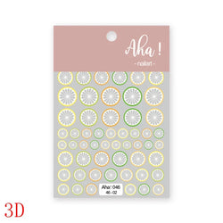 1Pc Sweet Cute Fresh Red Cherry Pattern Nail Stickers Self Adhesive Fruit Design Decals Women & Girls Homemade Manicure Supplies (ONLINE ORDER ONLY)