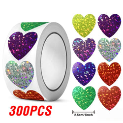 100-500pcs Glitter Star Stickers for Kids School Teacher Reward Sticker Party Decor Small Business Label Scrapbooking Stickers (Online Order Only)