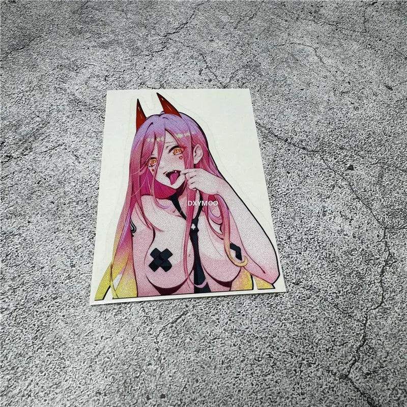 Car Styling Stickers for Anime Peeker Hot Girl Eyes Decal Auto Motorbike Helmet Applique Vinyl Tape Window Tape (ONLINE ORDER ONLY)