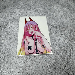 Car Styling Stickers for Anime Peeker Hot Girl Eyes Decal Auto Motorbike Helmet Applique Vinyl Tape Window Tape (ONLINE ORDER ONLY)