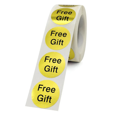 100-500pcs Thank You Stickers Free gift Gold Craft Handmade Sticker Circle Thank You Stickers For Business Card Sealing Labels (ONLINE ORDER ONLY)