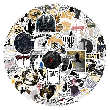 10/30/50/100pcs Fantasy Fourth Wing Novel Dragon Sticker Packs (ONLINE ORDER ONLY)