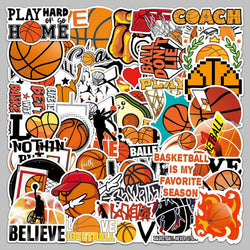 50Pcs Basketball Graffiti Stickers for Helmet, Wall, Desktop Decoration (ONLINE ORDER ONLY)