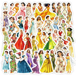 Glamour Girl Stickers - Sexy Retro Decals for Luggage, Laptop, Phone, Guitar, Bike, Skateboard (ONLINE ORDER ONLY)
