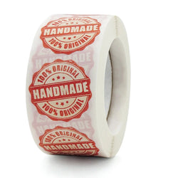 100-500pcs Handmade With Love Sticker For Cake Package Decoration Label Cute Kawaii Thank You Sticker Gift Sticker Red Paper (ONLINE ORDER ONLY)