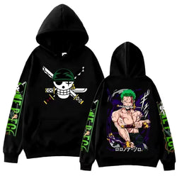 One Piece Zoro Anime Hoodie Sweatshirt | Y2K Streetwear