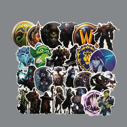 50Pcs World of Warcraft Tribal Hero Reflective Car Sticker And Decla For Ford Focus Honda Volkswagen Stickers (ONLINE ORDER ONLY)
