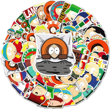 10/30/50pcs Parks In The South Cartoon Stickers Decals Toys DIY Phone Laptop Skateboard Car Waterproof Cute Anime Sticker Gifts (Online Order Only)
