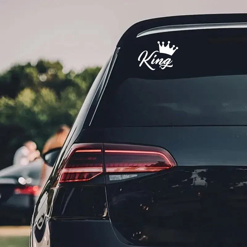 CROWN KING Car Stickers, Fashion Waterproof Vinyl Decal Auto Sticker Car Styling Decoration Accessories (ONLINE ORDER ONLY)