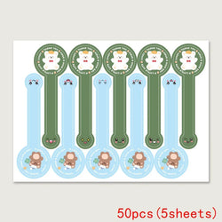 50-100pcs Pink Bear Thank You Stickers Seal Labels Small Business Packaging Sticker for Envelopes Seal Gift Box Decorations (Online Order Only)