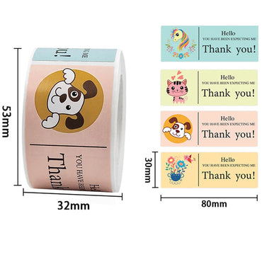 120pcs This Package Nice To Meet You Too Sticker Thank You Small Business Handmade Merchandise Decoration  Seal Label (ONLINE ORDER ONLY)