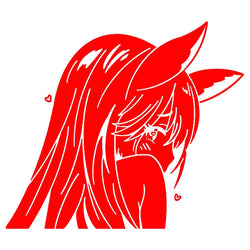 Japanese Anime Car Sticker Window Decoration Beautiful Girl Stickers Laptop Computer Auto Parts Vinyl Decal (ONLINE ORDER ONLY)